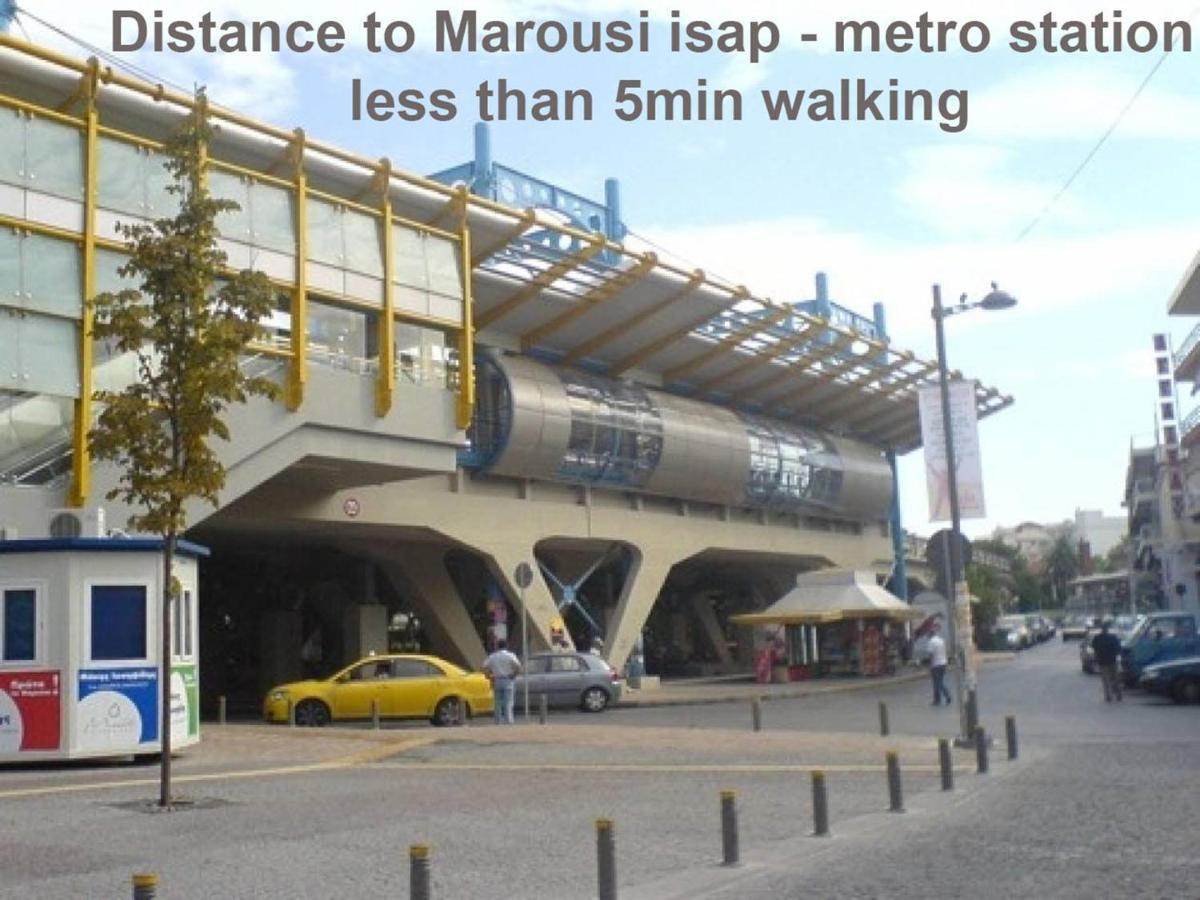 Classic 2 Bedroom Apartment Next To Metro - Marousi Atene Esterno foto